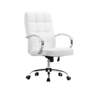 Remo Medium Back Faux Leather Chair by Finch Fox