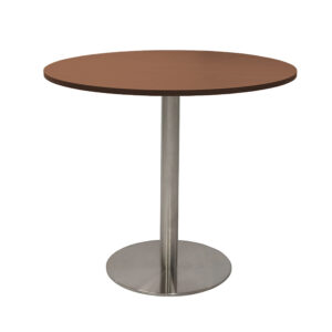 Hudson Stainless Steel Meeting Table (80x80cm) by Finch Fox