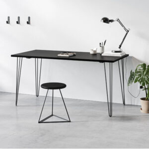 Pal Hair Pin Legs Table (Black) by Finch Fox