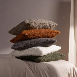 Boucle Premium Fabric Cushions (Set of 2) by Finch Fox